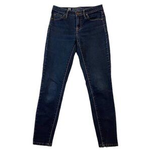 Mossimo High Waist Ankle Zip Skinny Blue Jeans Womens Size 2